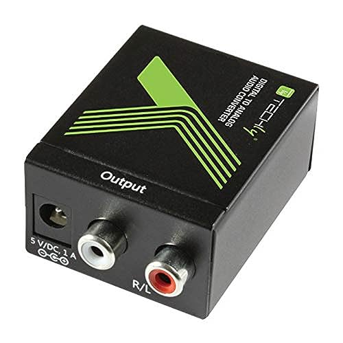 Techly 301139 Convertitore Audio Da Digitale Spdif Ad Analogico Nero