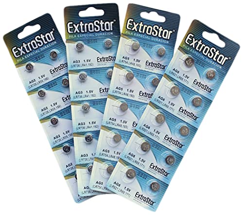 5 Batterie A Bottone Pile Ag6 1,5V 371A Sr69 Lr921 Sg6 Lr69 Sr921