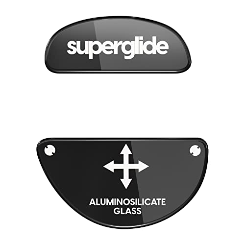 Pulsar Gaming Gears Superglide - Piedini Per Mouse Più Veloci E Lisci, Realizzati Con Vetro Ultra Resistente E Impeccabile, Suola Super Veloce Liscia