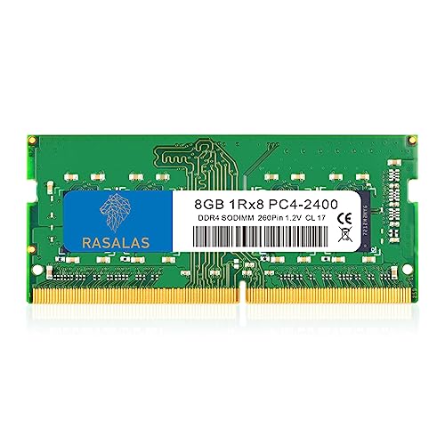 Rasalas 8Gb Ddr4 2400Mhz (Ddr4-2400) Pc4-19200 (Pc4-2400T) Non-Ecc Unbuffered 1.2V Cl17 1Rx8 Single Rank 260 Pin Sodimm Laptop Memory Ram Upgrade Modu
