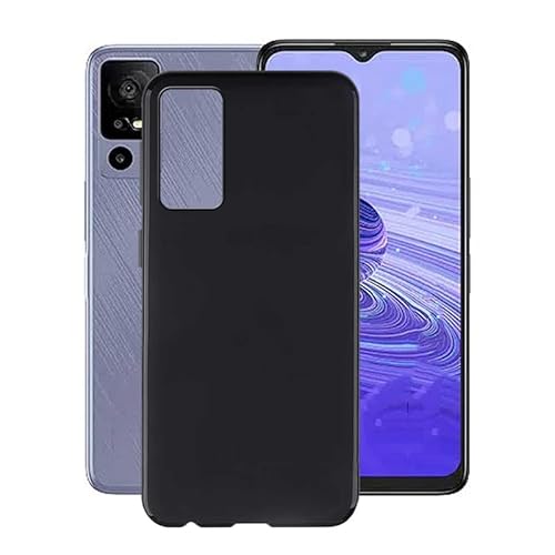 Hgjtf Cover Per Tcl 40R 5G/T771A (6.6"), Custodia Per Telefono Antiurto In Morbido Silicone Nero, Ultra Sottile Tpu Bumper [Forte E Robusto] Protettiv