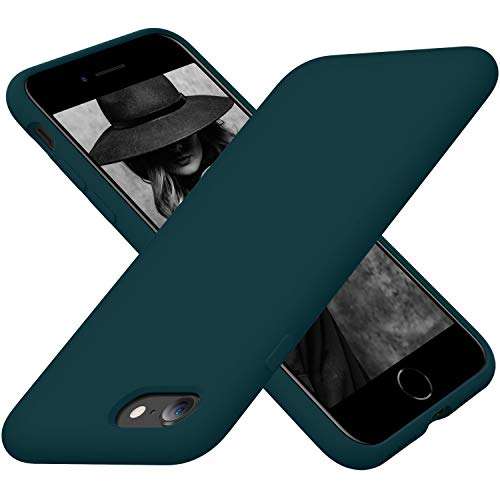 Cordking For Iphone Se Case 2022/2020, Iphone 7 8 Case, Silicone Ultra Slim Shockproof Phone Case With [Soft Microfiber Lining], 4.7 Inch, Teal