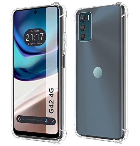 Tumundosmartphone Cover Silicone Anti Colpi Trasparente Per Motorola Moto G42 4G