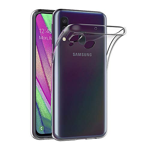 Aicek Cover Compatible Samsung Galaxy A40, Cover Samsung A40 Silicone Case Molle Di Tpu Trasparente Sottile Custodia Per Galaxy A40 (5.9 Pollici)