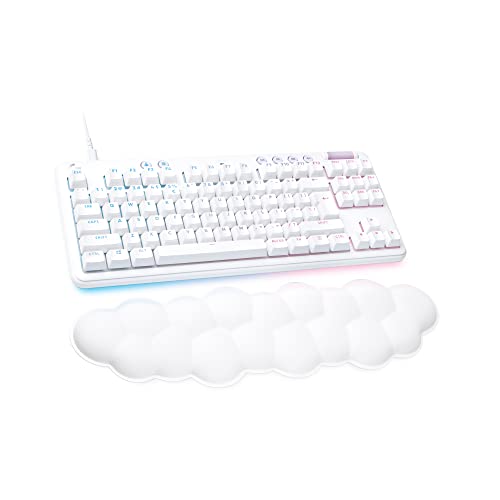 Logitech G G713 Tastiera Cablata Per Gaming Con Luce Rgb Lightsync, Tactile Switch (Gx Marrone) E Supporto Per Tastiera, Compatibile Con Pc E Mac, Whi