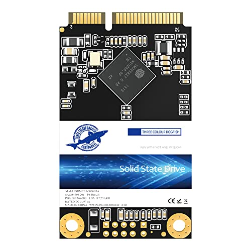 Dogfish Msata Ssd 256Gb Unità A Stato Solido Interne Drive Hard Disk Internal Solid State Drive Mini Sata Ssd Disk (Msata 256Gb)
