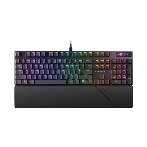 Asus Rog Strix Scope Ii Tastiera Meccanica, Abs, Rog Nx Snow, Nero - Layout Ita