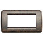 Vimar 16754/41 - Placca Rond 4M Radica Noce