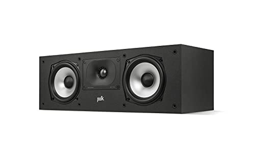 Polk Audio Monitor Xt30 Diffusore Centrale Certificato Hi-Res Audio, Compatibile Con Dolby Atmos E Dts:X, Colore Nero