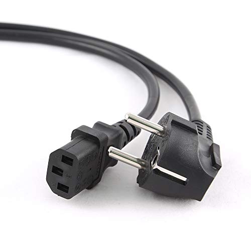 Gembird Pc-186-Vde-3M Power Cord With Vde Approval 3 Meter Cavo Di Alimentazione Nero