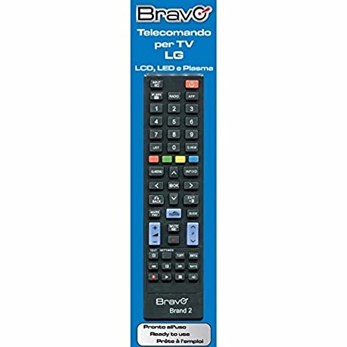 Bravo Band2 Telecomando Per Tv Lg, Nero