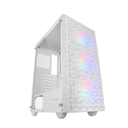 Mars Gaming Mc-Mag, Case Gaming Atx, Pannello Laterale Completo Vetro Temperato, Doppia Griglia Magnetica Antipolvere Anteriore + Superiore, 3X Ventol