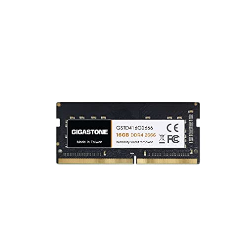 [Ram Ddr4] Gigastone Computer Portatile Ram 16Gb Ddr4 16Gb Ddr4-2666Mhz Pc4-21300 Unbuffered Non-Ecc 1.2V Cl19 Sodimm Ram Di Memoria 260 Pin Ideale Pe