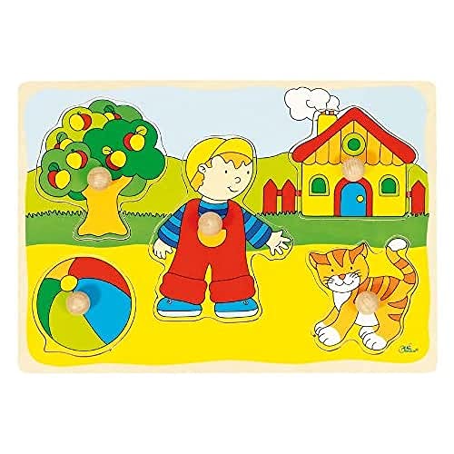 Goki - Cat, House,... Lift-Out Puzzle - (57858)