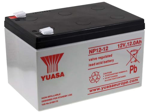 Yuasa - Batteria Al Piombo Yuasa 12V 12Ah Np12-12 - Np1212