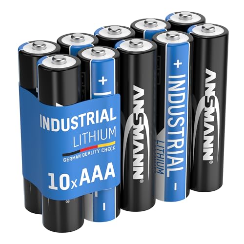 Ansmann 1501-0010, 3000 Mah 1,5 V, Aaa, Micro, Batteria Al Litio Industriale Ad Alta Energia L92 Fr03