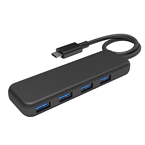 Kabeldirekt – Hub Usb E Adattatore, Connettore Usb-C, 4 Porte Usb 3.0 (Design Sottile, Per Più Collegamenti A Pc/Tablet/Smartphone, Compatibile Con Ma