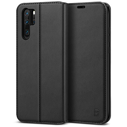 Bez Cover Huawei P30 Pro, Custodia Compatibile Per Huawei P30 Pro, Protettiva Portafoglio In Pelle Con Porta Carta Di Credito, Kick Stand, Chiusura Ma
