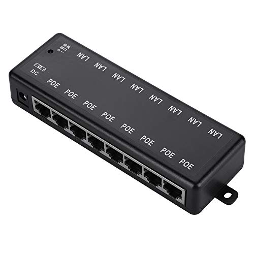 Bewinner Power Supply Adapter, 8 Porte Dc12V-48V 8 Interfacce Adattatore Poe Passivo Power Over Ethernet Iniettore Modulo Di Alimentazione Poe Per Iee