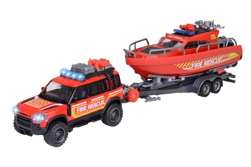 Majorette - Land Rover Fire Rescue W. Boat (213716001038)