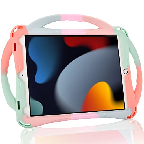 Topesct - Custodia Per Bambini Per Ipad 10.2 Di 9A Generazione (2021)/8A Generazione (2020)/7A Generazione (2019), Con Manico Antiurto Compatibile Con
