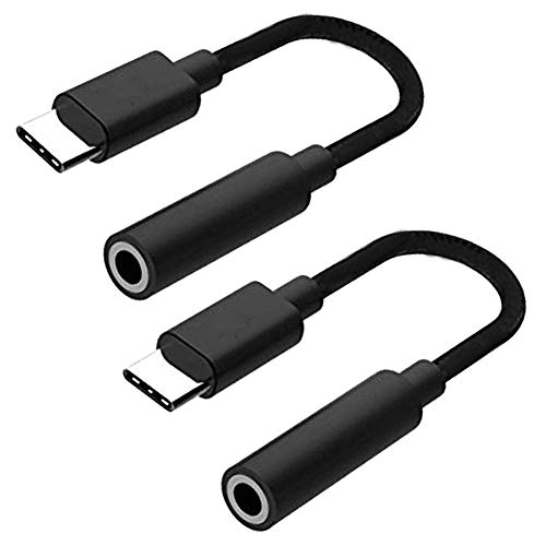 Vantiyaus Type C Vers Adaptateur De Prise Casque 3,5 Mm & # Nitrure ; Lot De 2 & Carbide Pcb ; Type C 3.1 Mâle Vers 3.5 Mm Femelle Audio Stéréo Casque