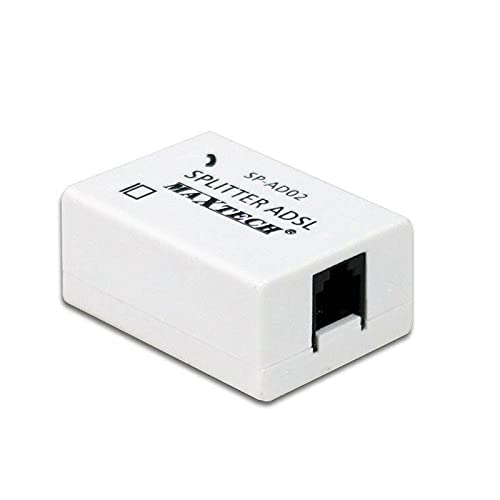 Vetrineinrete® Filtro Adsl Splitter Telefonico Rj11 Con 3 Ingressi Femmina Sdoppiatore Per Linea Telefonica Internet Modem Connessione Router C13