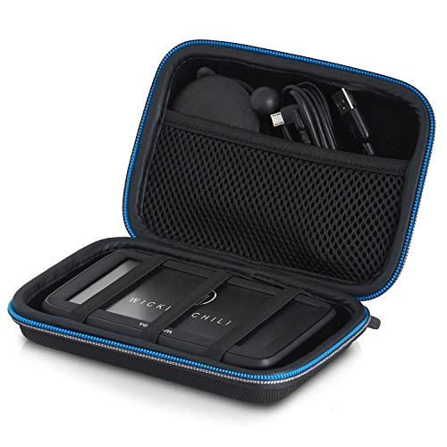Wicked Chili Borsa Antiurto Navi Case Antishock Compatibile Con Tomtom Start Go, Via, Trucker, Rider E Navigatore 4,3-5 Pollici (Max.: 15 X 10 X 4,5 C