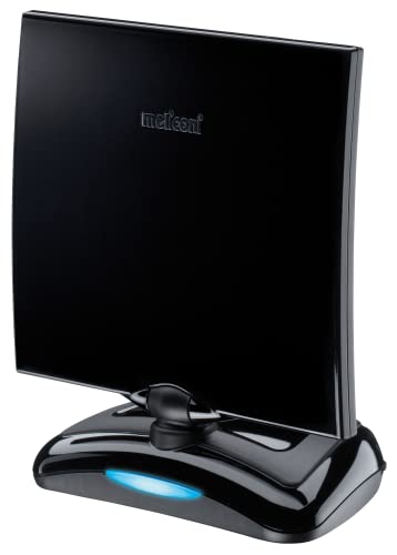 Meliconi | Antenna Tv At 49 Usb Da Interni Ad Amplificazione Regolabile. Già Pronta Per Il Dvb-T2 E Il 5G. Elemento Captante Orientabile. Si Alimenta