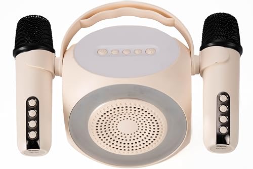 Celly, Speaker Wireless Con Due Microfoni E Luci Rgb, Microfono Bluetooth Con Conessione Fino A 10 Metri, Uscita Da 5W Per Un Suono Chiaro E Potente,P