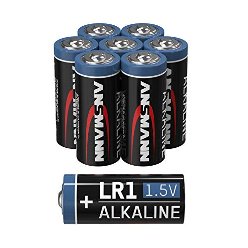 Ansmann Lr1 - Confezione Da 8 Batterie Alcaline Da 1,5 V, Adatte Per Impianti Di Allarme, Termostati Di Riscaldamento, Sensori, Impianti Di Allarme E