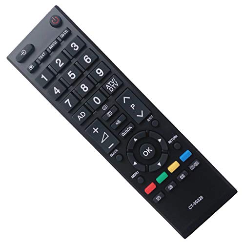 Eaese Sostitutivo Telecomando Toshiba Ct-90326 Led Lcd Smart 4K Tv - Compatibile 40Lv675 40Lv675D 40Lv703G1 40Lv733F 40Lv733N 40Lv833F 40Lv833G 42Hl83