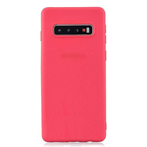 Cuzz Cover Per Samsung Galaxy S10 Plus+(1 Pezzi Proteggi Schermo In Vetro Temperato) Tinta Unita Premium Flessibile Silicone Tpu Custodia Sottile Ultr