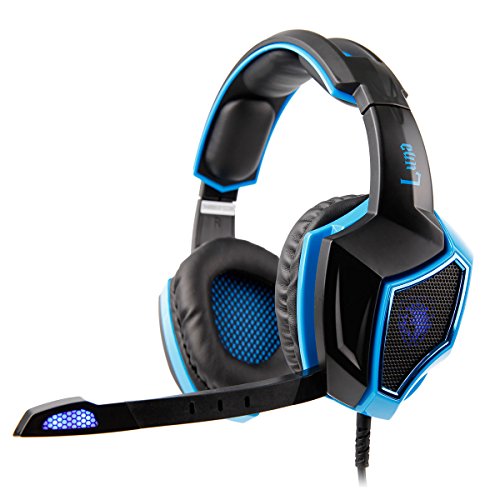 Sades Sa-968 7.1 Luna Gaming Virtual Surround Sound Headset - Nero/Blu