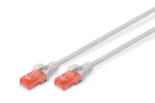 Digitus Cat 6 U-Utp Patch Cable, 7M, Rete Lan Cavo Ethernet Dsl Dsl, Lszh, Rame, Awg 26/7, Grigio, Cat-6 - 7 M, Cavo Patch - U-Utp - Lszh