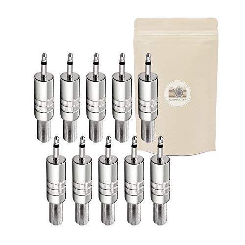 10X Spina Jack 3.5Mm Mono Maschio Da Saldare - Connettore Presa Jack/Mini Jack/Minijack - 100% In Metallo - Adaptout Marca Francese