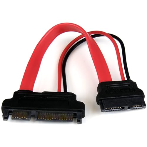 Startech.Com Adattatore Slimline Sata A Sata Con Alimentazione 15 Cm, Slim Sata (F) A Sata (M), Slimline Serial Ata A Sata (Slsataadap6)