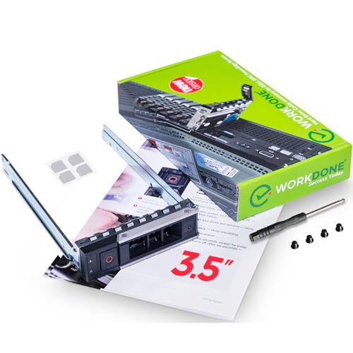 Workdone Caddy Per Disco Rigido Da 3,5 Pollici Per Server Poweredge Dell - R340 R440 R540 R640 R740 R740Xd2 R6415 R7415 R7425 X7K8W Di 14° Generazione
