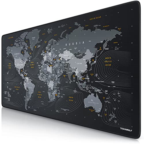 Titanwolf - Xxl Tappetino Per Mouse Da Gioco - Gaming Mousepad Extra Grande 900 X 400Mm - Mousepad Pad Con Base In Gomma Antiscivolo - Spessore 3Mm - 