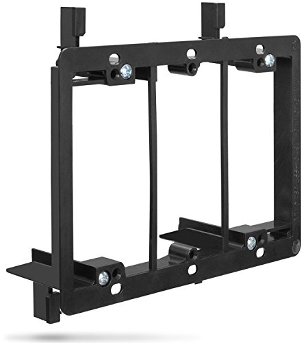 Fosmon Low Voltage [3 Gang] Wall Plate Mounting Bracket Per Cavi E Wires