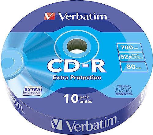 Verbatim Cd-R 80Min Datalife Protection, Confezione Da 10