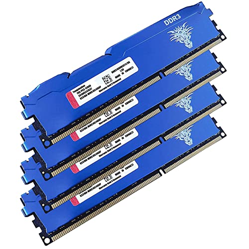 Ddr3 32Gb Kit (4X8Gb) Desktop Ram 1600Mhz Pc3-12800 Dimm Non-Ecc Unbuffered 1.5V 2Rx8 Dual Rank 240 Pin Cl11 Pc Computer Memory Udimm Componenti Memor