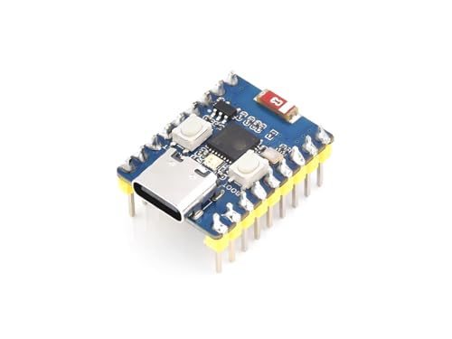 Esp32-C3 Mini Development Board With Pre-Soldered Header Based On Esp32-C3Fn4 Single-Core Processor,With 2.4Ghz Wi-Fi And Bluetooth 5 Support,160Mhz R