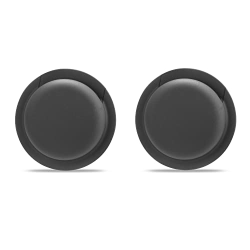 Ztowoto Custodia In Silicone Compatibile Con Airtag, Custodia Protettiva In Silicone Airtag Con Colla Antitraccia 2 Pz (2-Nero)