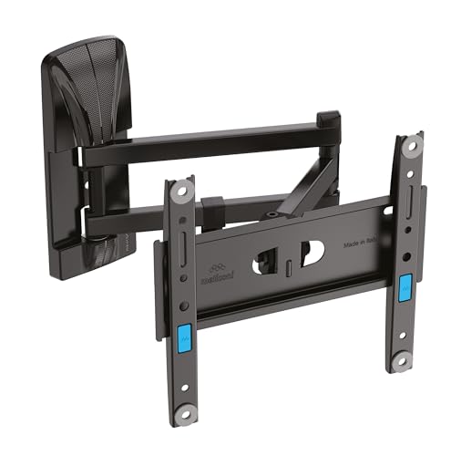 Meliconi Slimstyle Plus 200Sdr, Staffa Tv Con Doppia Rotazione, Double Rotation 26"/45" 25Kg, Nero