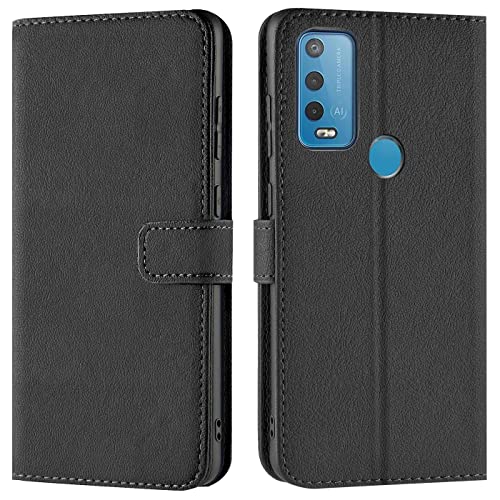Verco Custodia Per Wiko Power U30, Case Per Wiko U30 Cover Pu Pelle Portafoglio Protettiva, Nero