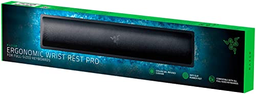 Razer Ergonomic Wrist Rest Pro For Full-Sized Keyboards With Cooling Gel
