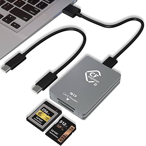 Lettore Di Schede Cfexpress/Sd Usb C, Lettore Di Schede Cfexpress Di Tipo B Da 10Gbps Con Velocità Di Trasferimento Usb 3.2 Gen2, Adattatore Per Letto