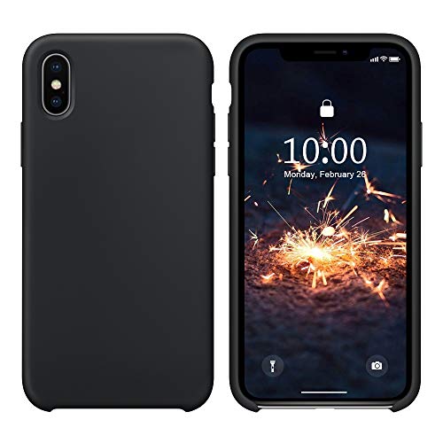 Surphy Cover Compatibile Con Iphone Xs, Cover Compatibile Con Iphone X, Custodia Per Iphone X Xs Silicone Slim Cover Antiurto Con Fodera In Microfibra
