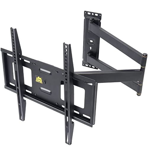 Forging Mount Staffa Da Parete Per Tv A Lunga Portata Angolare Per Tv Da 23"-60", 84 Cm Di Estensione Liscia E Girevole, Inclinabile, Supporta 40 Kg,